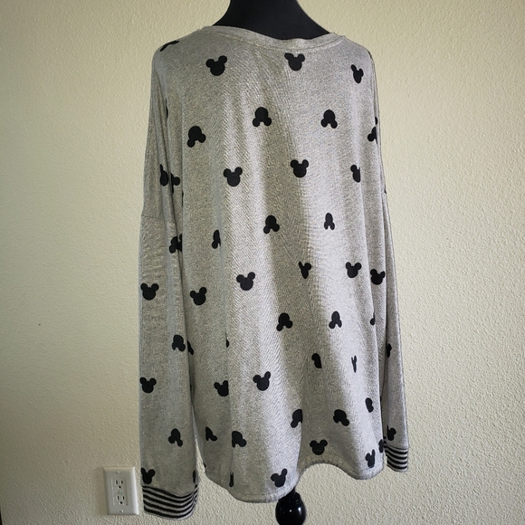 Disney Mickey Print Light Tunic Sweater Women's Size XL - Picture 3 of 4